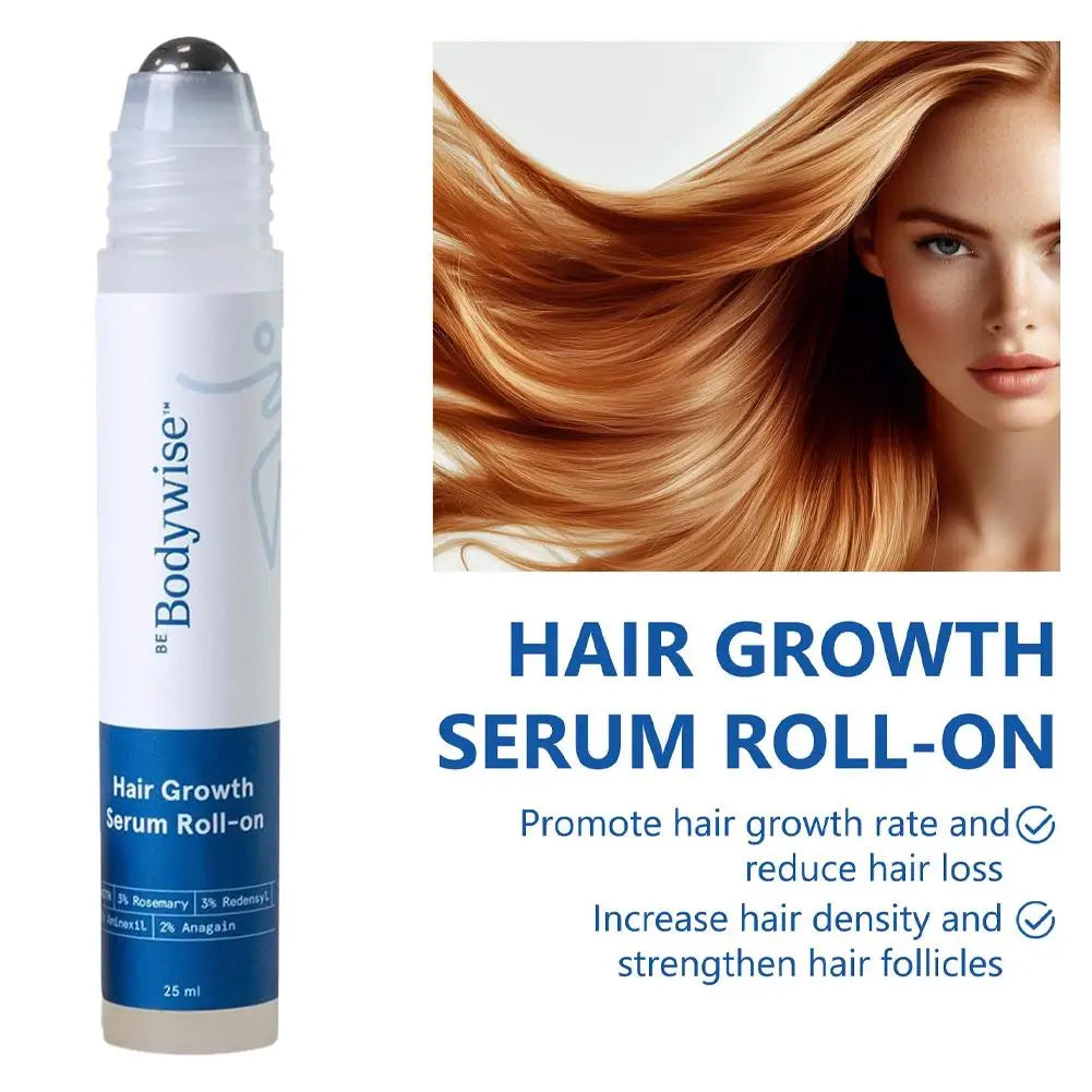 Revitalize Your Hair with 25ml Rosemary Hair Growth Roller Essence - Strengthen, Nourish, and Reduce Breakage!