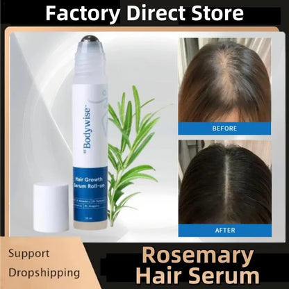 Revitalize Your Hair with 25ml Rosemary Hair Growth Roller Essence - Strengthen, Nourish, and Reduce Breakage!